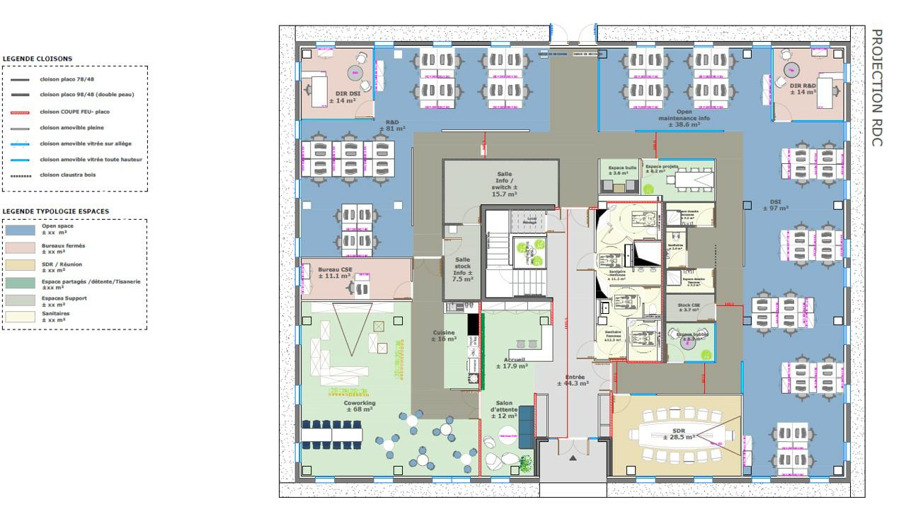 Bureau Pessac 1180m² Location bureau Pessac Gironde OLBUR2423244 5